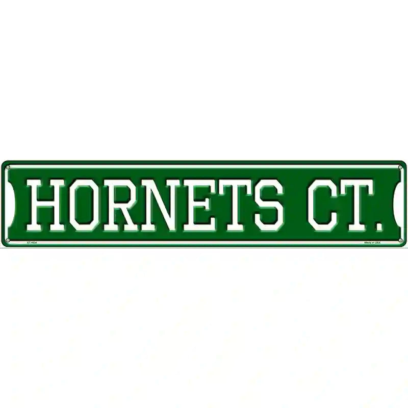 Hornets Ct Novelty Metal Street Sign 24" x 5" (ST)