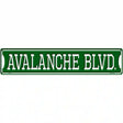 Avalanche Blvd Novelty Metal Street Sign 24" x 5" (ST)