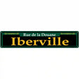 Iberville Green Novelty Metal Street Sign 24" x 5" (ST)