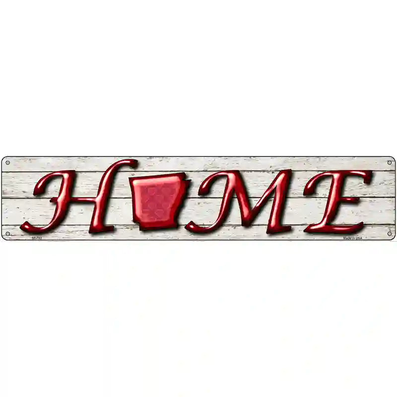 Arkansas Home State Outline Novelty Metal Street Sign 24" x 5" (ST)
