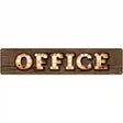 Office Bulb Lettering Novelty Metal Street Sign 24" x 5" (ST)