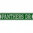Panthers Dr Novelty Metal Street Sign 24" x 5" (ST)