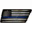 Thin Blue Line American Flag Novelty Rusty Effect Metal Tennessee License Plate Tag TN-178