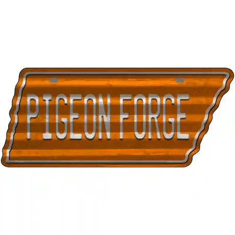 Pigeon Forge Novelty Corrugated Effect Metal Tennessee License Plate Tag TN-238