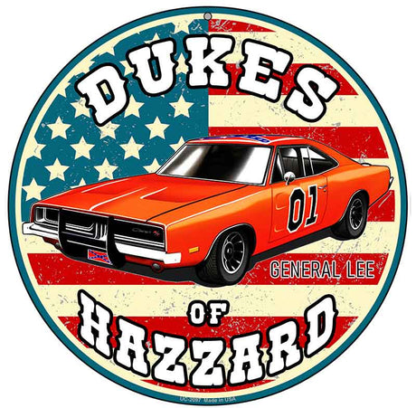 Dukes of Hazzard Novelty Metal Circular Sign C-2097