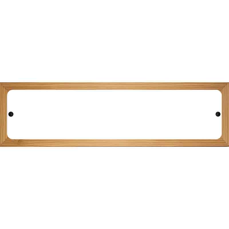 White Dye Sublimation Novelty Wood Mounted Metal Small Street Sign WB-K-000