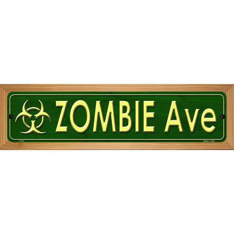 Zombie Ave Metal Novelty Street Sign 19" x 5.5" (WB-K)