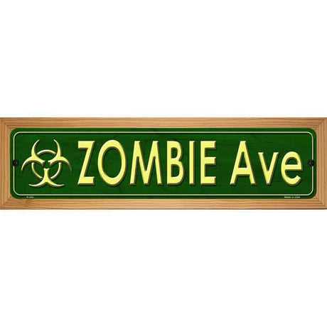 Zombie Ave Metal Novelty Street Sign 19" x 5.5" (WB-K)