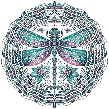Dragonfly Novelty Metal Wind Spinner