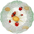 Ladybugs on Flower Novelty Metal Wind Spinner
