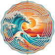 Ocean Waves Novelty Metal Wind Spinner