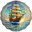 Sail Boat Novelty Metal Wind Spinner