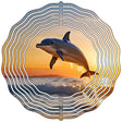 Dolphin Novelty Metal Wind Spinner