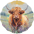 Long Haired Cattle Novelty Metal Wind Spinner