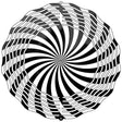 Abstract Spiral Graphic Novelty Metal Wind Spinner