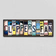 Clippers Fan License Plate Tag Strips Novelty Wood Signs WS-376