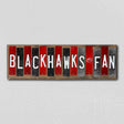 Blackhawks Fan Team Colors Hockey Fun Strips Novelty Wood Sign WS-829