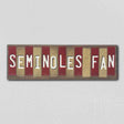 Seminoles Fan Team Colors College Fun Strips Novelty Wood Sign WS-981