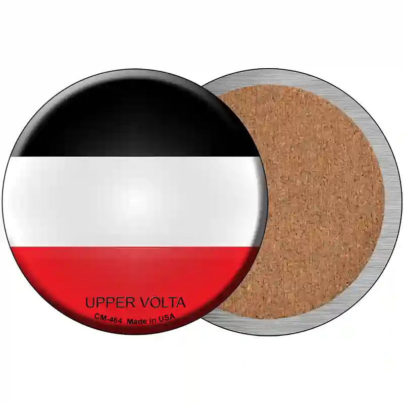 Upper Volta Country Novelty Circle Coaster Set of 4