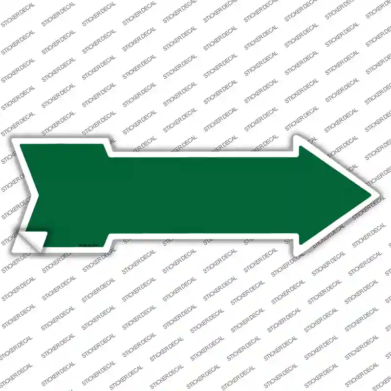 Green Novelty Arrow Sticker Decal