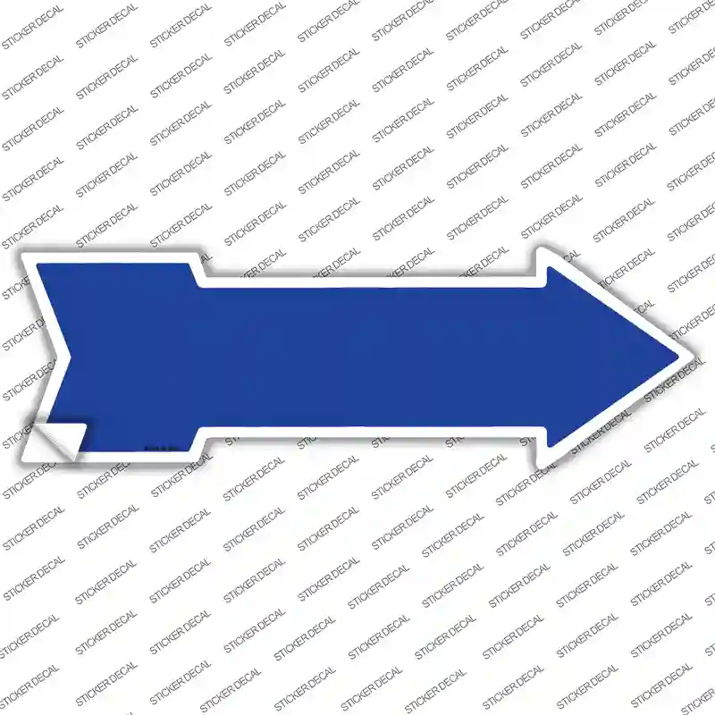 Blue Novelty Arrow Sticker Decal