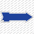 Blue Novelty Arrow Sticker Decal