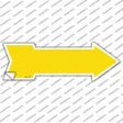 Yellow Novelty Arrow Sticker Decal