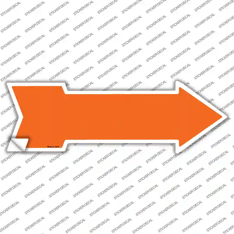 Orange Novelty Arrow Sticker Decal