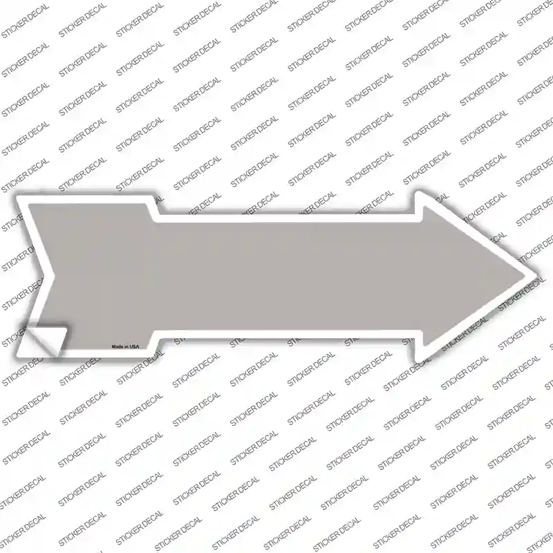 Gray Novelty Arrow Sticker Decal
