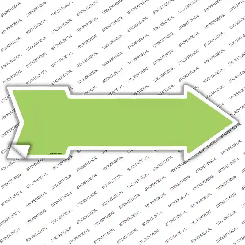 Lime Green Novelty Arrow Sticker Decal
