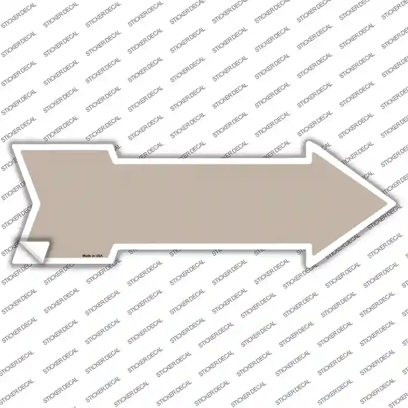 Tan Novelty Arrow Sticker Decal