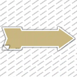 Gold Novelty Arrow Sticker Decal