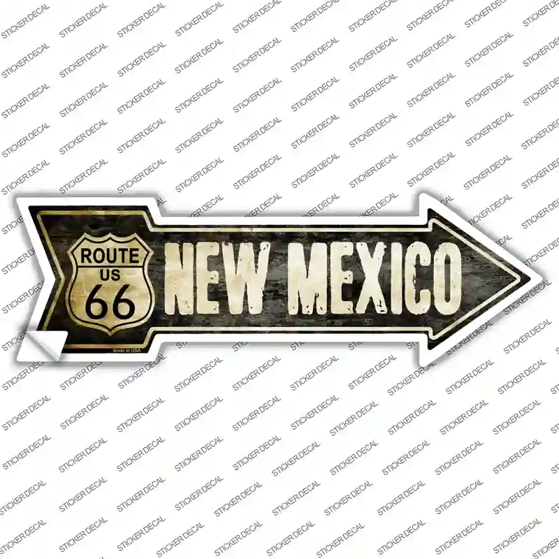 Vintage Route 66 New Mexico Novelty Arrow Sticker Decal