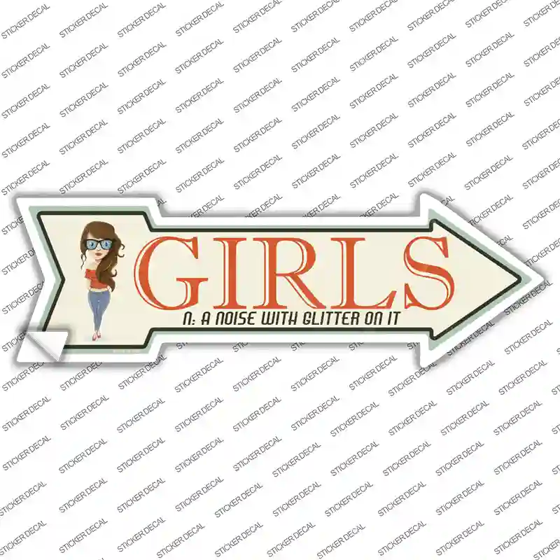 Girls Novelty Arrow Sticker Decal