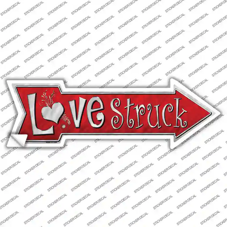 Love Struck Novelty Arrow Sticker Decal
