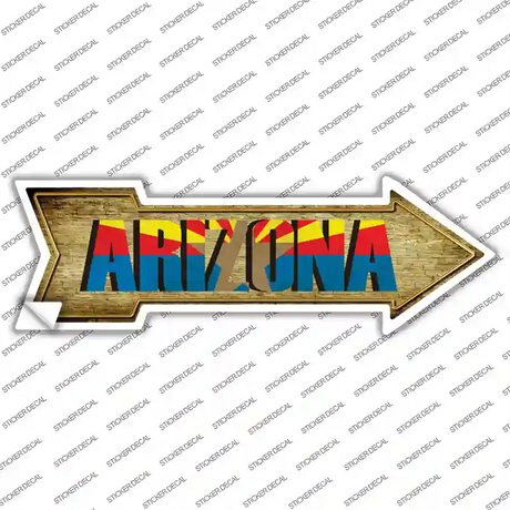 Arizona Novelty Arrow Sticker Decal