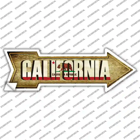 California Novelty Arrow Sticker Decal