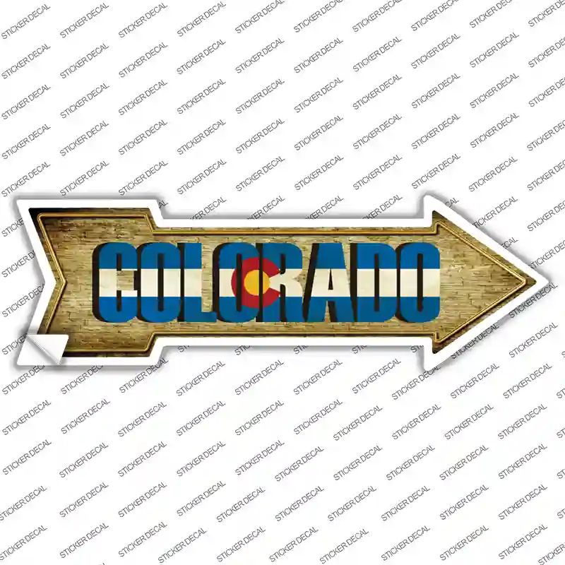 Colorado Novelty Arrow Sticker Decal