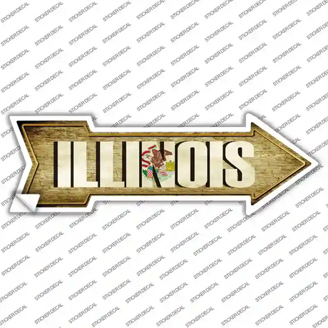 Illinois Novelty Arrow Sticker Decal