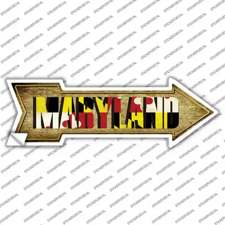 Maryland Novelty Arrow Sticker Decal