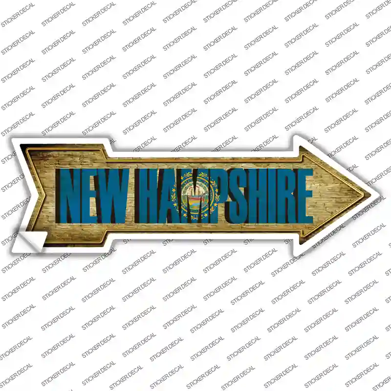 New Hampshire Novelty Arrow Sticker Decal