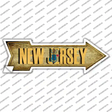 New Jersey Novelty Arrow Sticker Decal
