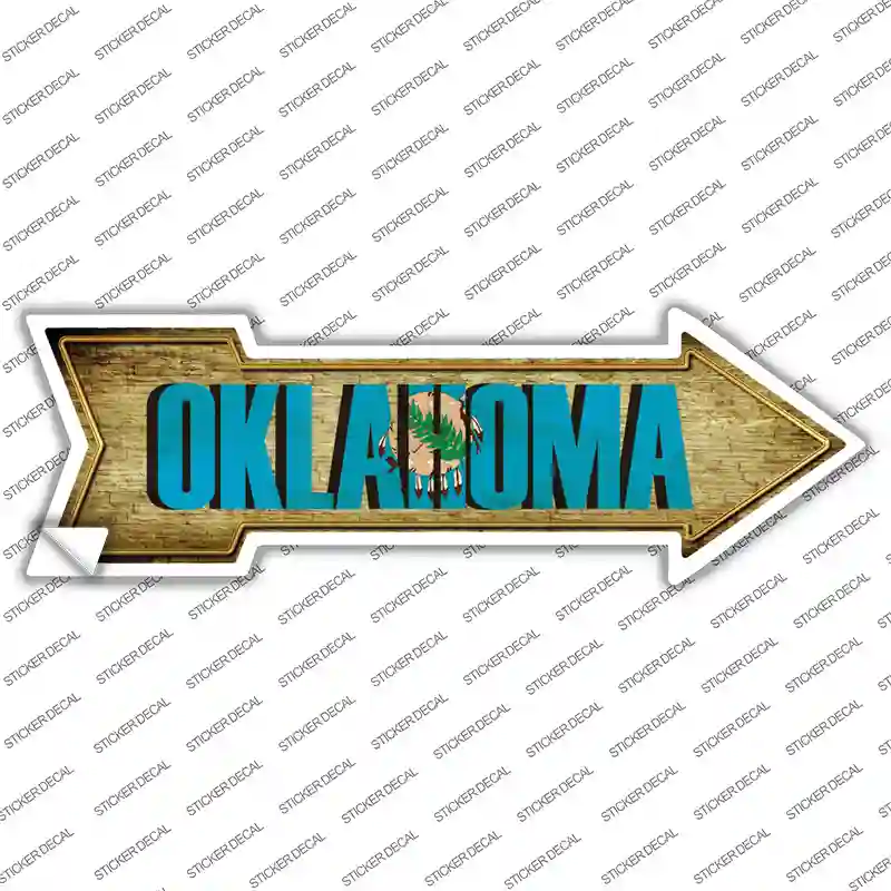 Oklahoma Novelty Arrow Sticker Decal