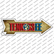 Tennessee Novelty Arrow Sticker Decal