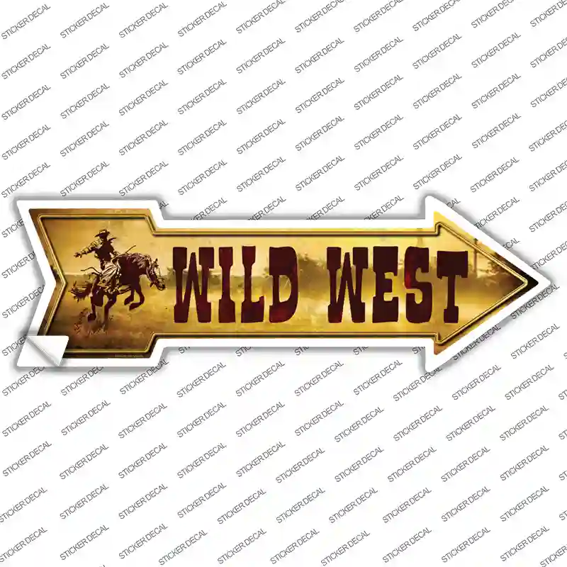 Wild West Novelty Arrow Sticker Decal