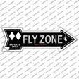 Fly Zone Novelty Arrow Sticker Decal