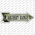 Archery Range Novelty Arrow Sticker Decal
