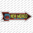New Mexico Neon Novelty Arrow Sticker Decal
