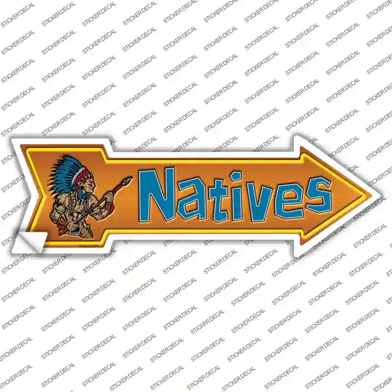 Natives Novelty Arrow Sticker Decal