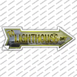 To Lighthouse Novelty Arrow Sticker Decal